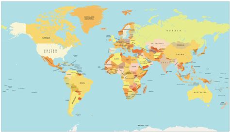 Training and Certification Options for MAP Map of the World with Countries